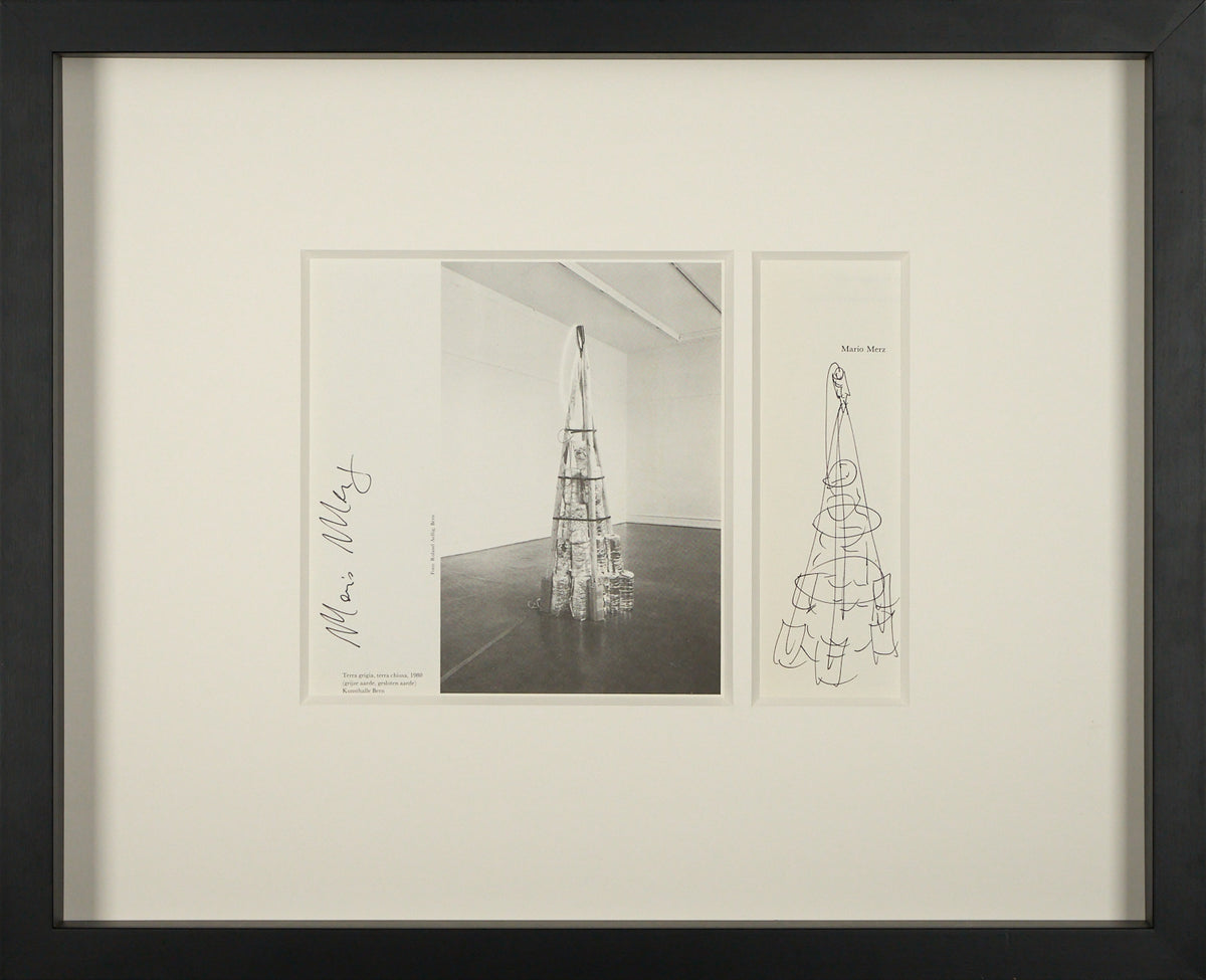 Mario Merz - Unique Set with original drawing