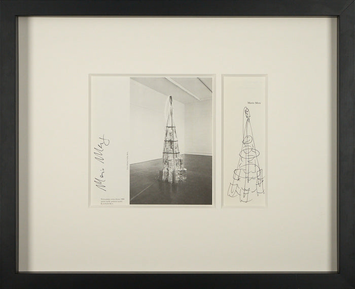 Mario Merz - Unique Set with original drawing