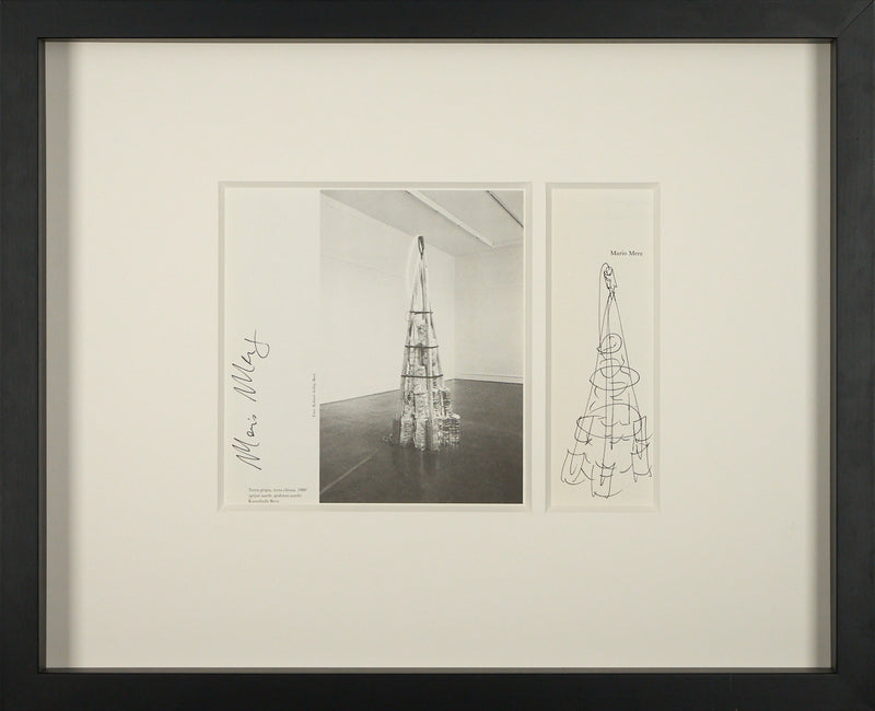 Mario Merz - Unique Set with original drawing