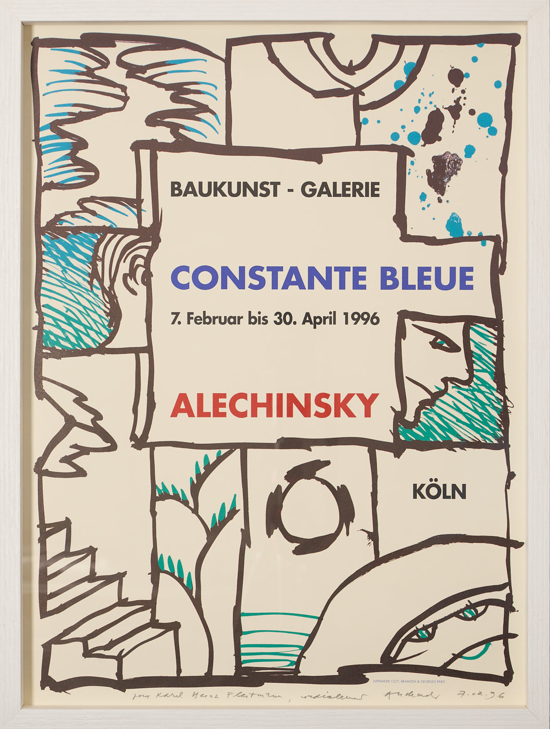 Pierre Alechinsky - Constante Bleue