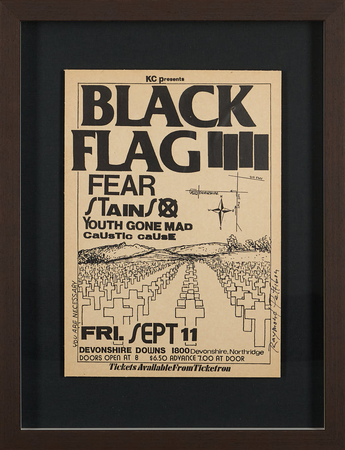 Raymond Pettibon – Black Flag Punk Flyer