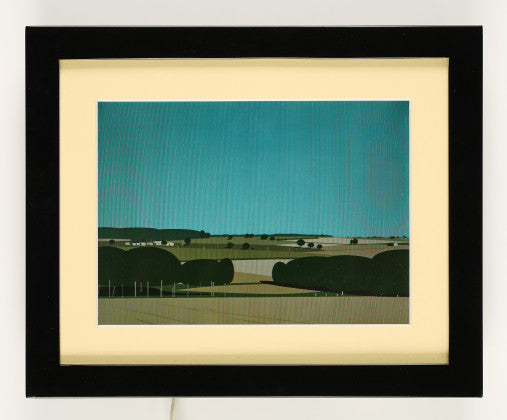 Julian Opie - Serene Countryside Landscape on LCD
