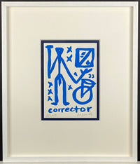 A.R. Penck - CORRECTOR Blue