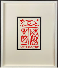 A.R. Penck  - CORRECTOR Red