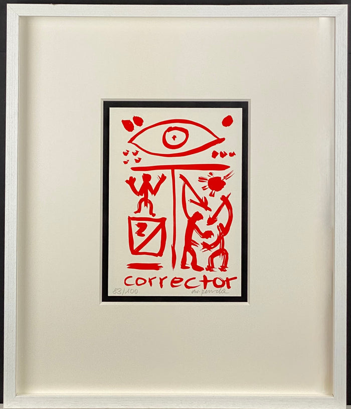A.R. Penck  - CORRECTOR Red