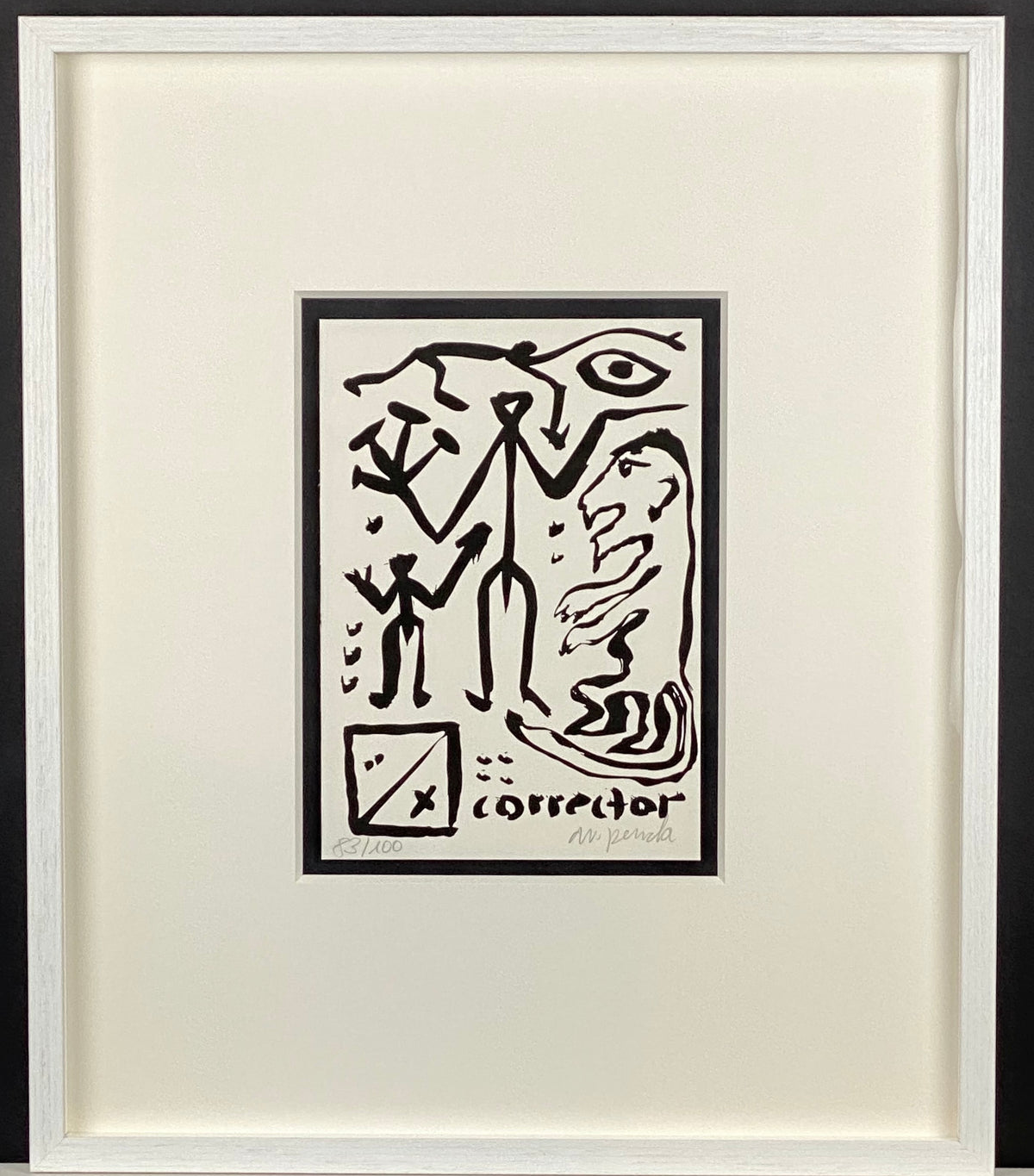 A.R. Penck  - CORRECTOR Black