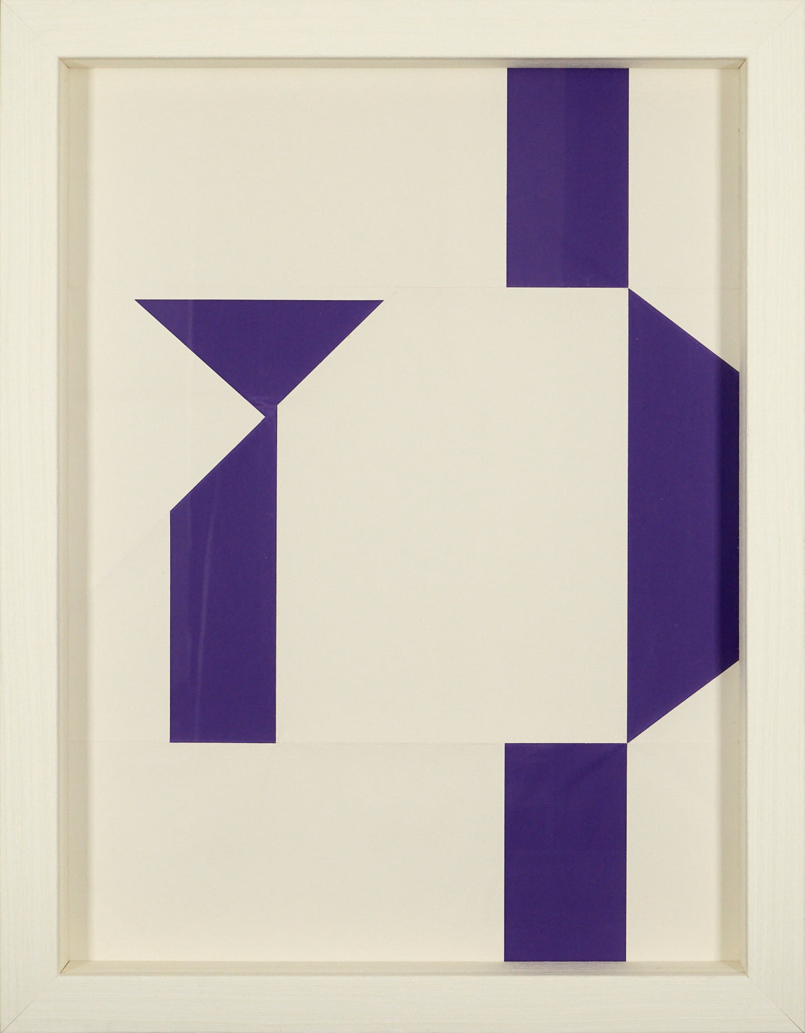 DANIEL BUREN :  Silkscreen (purple) by Daniel Buren