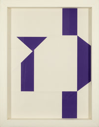 DANIEL BUREN :  Silkscreen (purple) by Daniel Buren