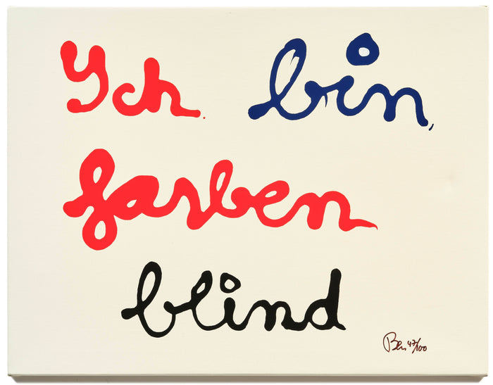 Ben Vautier – Ich bin farben blind