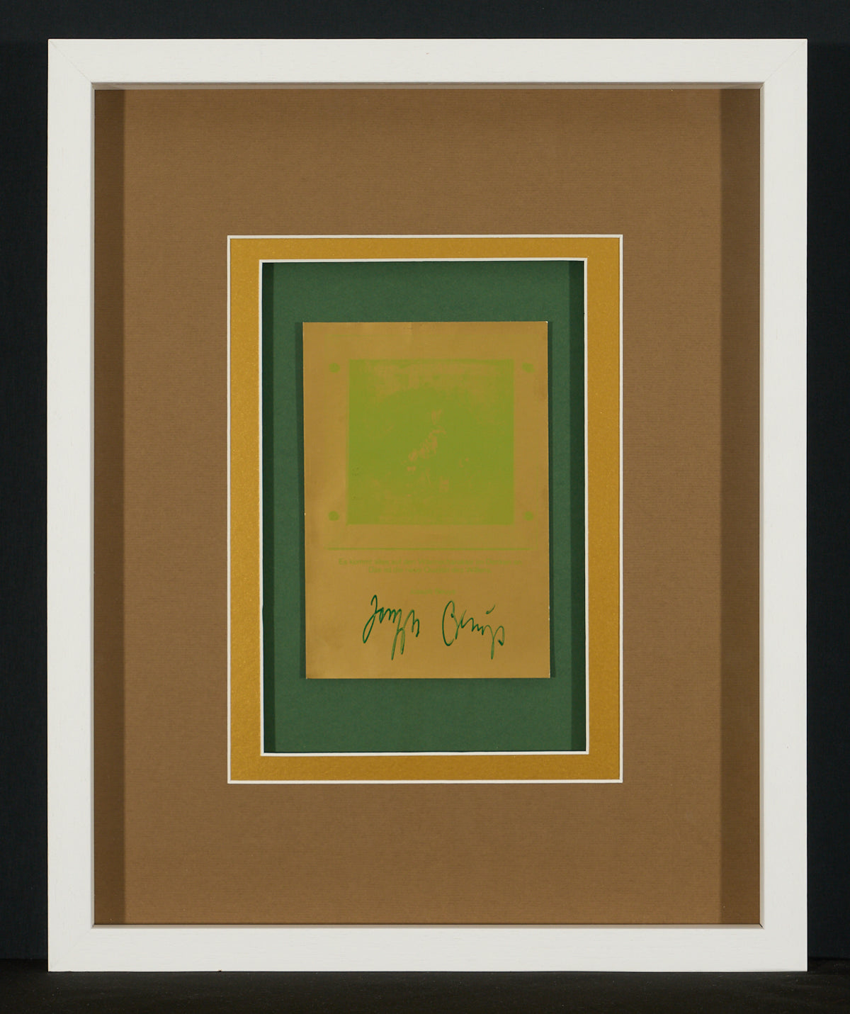 Joseph Beuys – Signed Art Card – “Friedenshase”