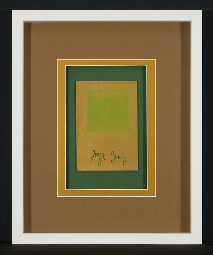 Joseph Beuys – Signed Art Card – “Friedenshase”
