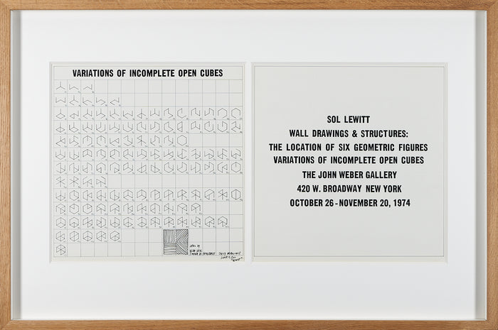 Sol LeWitt - Variations of incomplete cubes