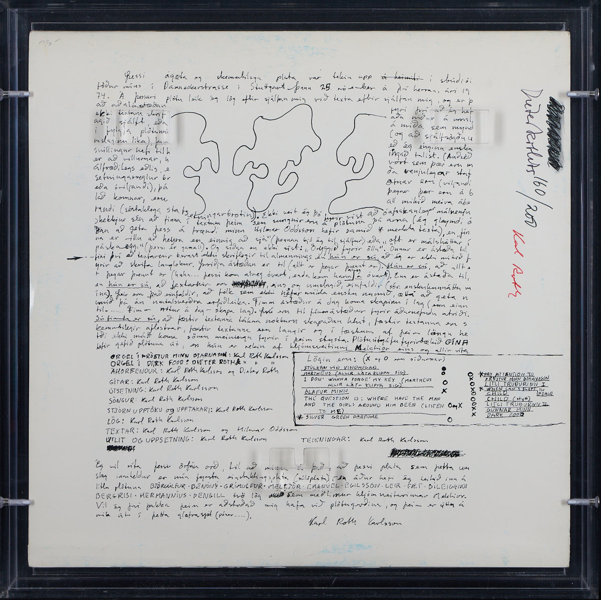 Dieter Roth - Signed & Numbered Cover Art for Karl Roth Karlsson