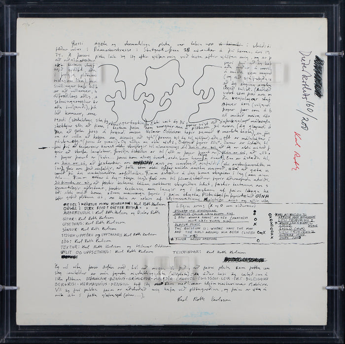 Dieter Roth - Signed & Numbered Cover Art for Karl Roth Karlsson