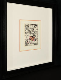 Pierre Alechinsky – Original Drawing in watercolor and Ink