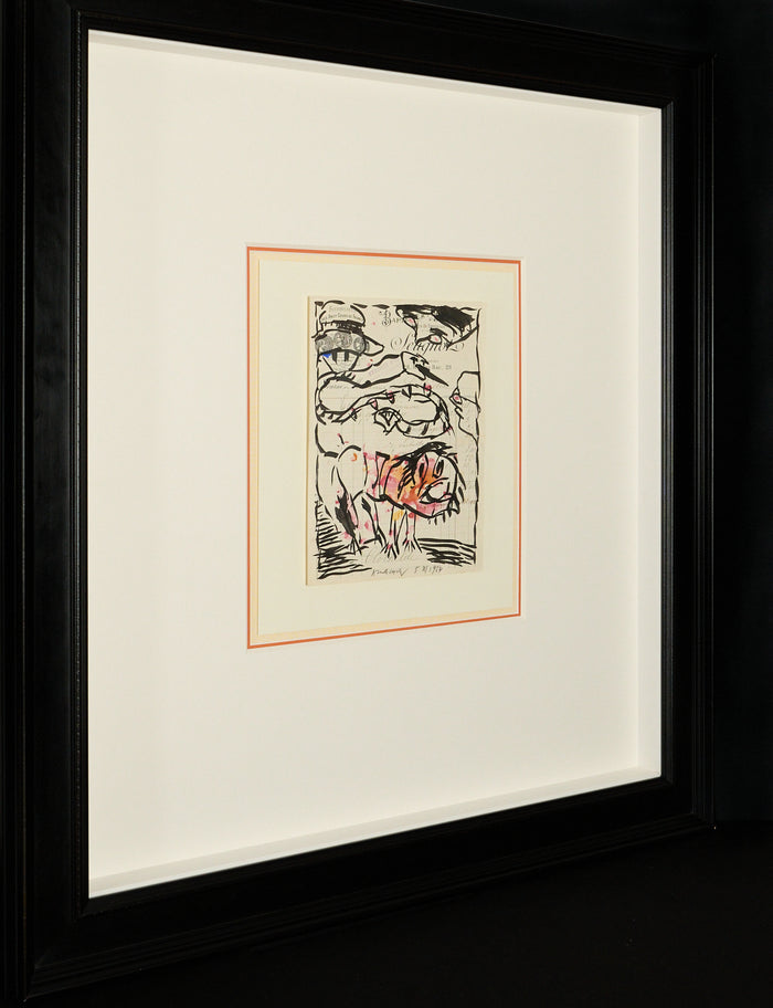 Pierre Alechinsky – Original Drawing in watercolor and Ink