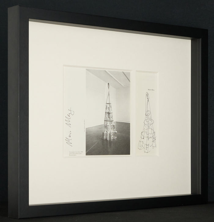 Mario Merz - Unique Set with original drawing