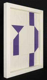 DANIEL BUREN :  Silkscreen (purple) by Daniel Buren
