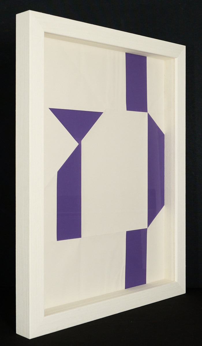 DANIEL BUREN :  Silkscreen (purple) by Daniel Buren