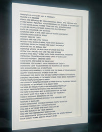 Jenny Holzer - FREEDOM IS A LUXURY NOT A NECESSITY