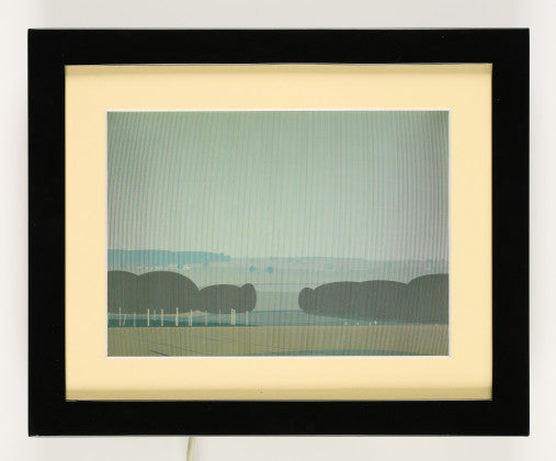 Julian Opie - Serene Countryside Landscape on LCD