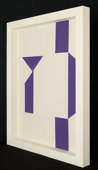DANIEL BUREN :  Silkscreen (purple) by Daniel Buren