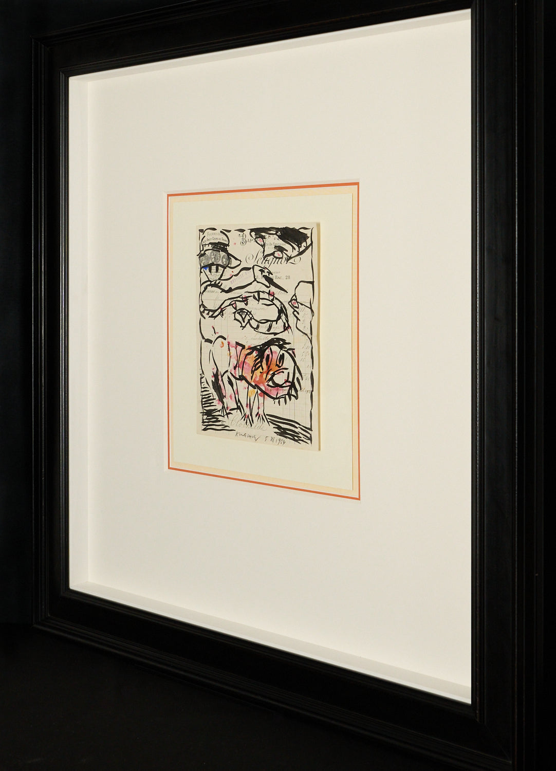 Pierre Alechinsky – Original Drawing in watercolor and Ink