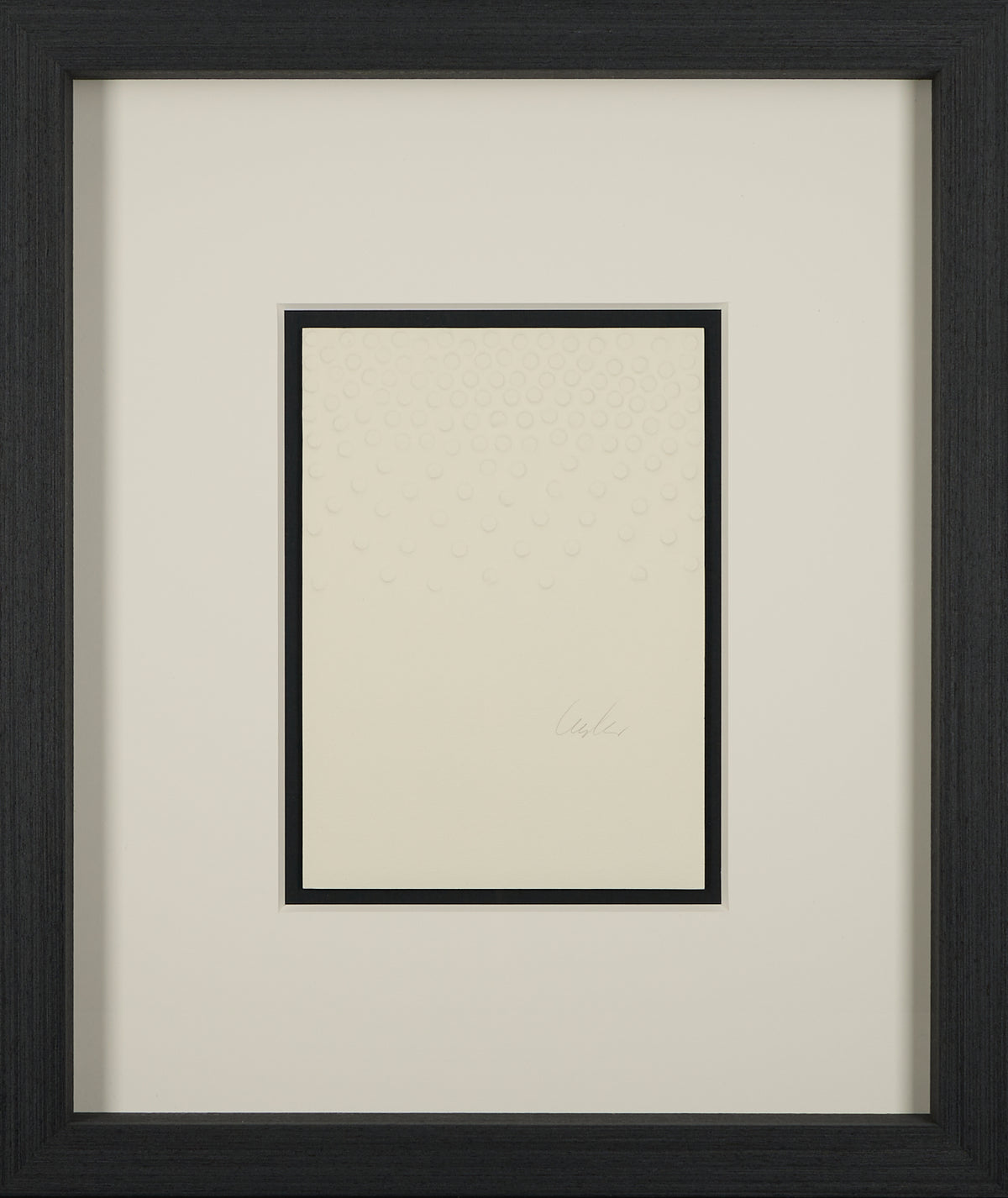 Günther Uecker - Unique Set of 5 Prägedruck (Embossing )