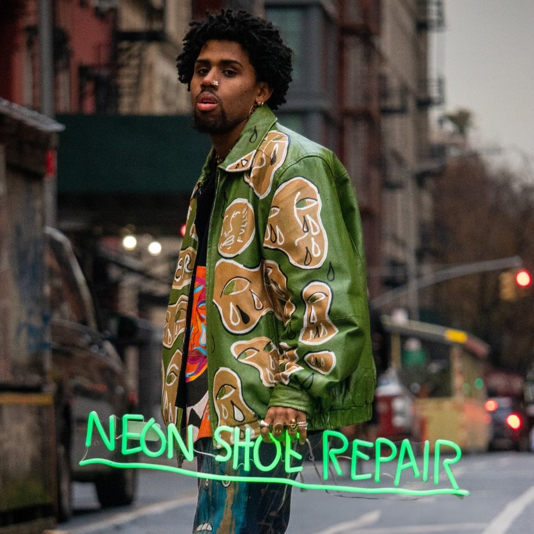 Jean Michel Basquiat - Neon Shoe Repair