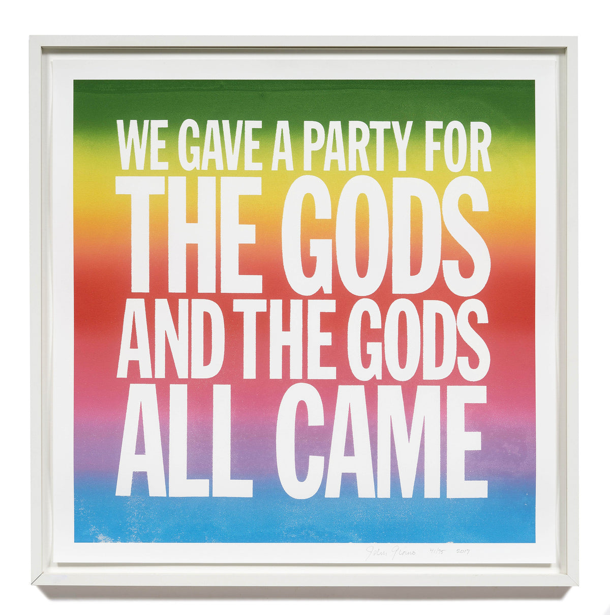 John Giorno - Poem Screenprint