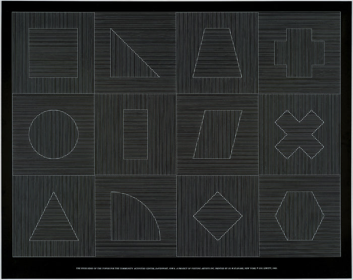 Sol LeWitt - Sixteen Geometric Figures with Lines in Two Directions #05