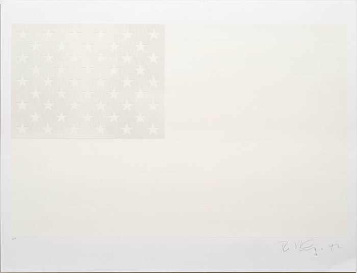 Robert Longo – White American Flag
