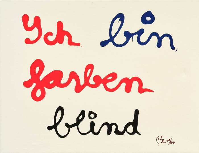 Ben Vautier – Ich bin farben blind