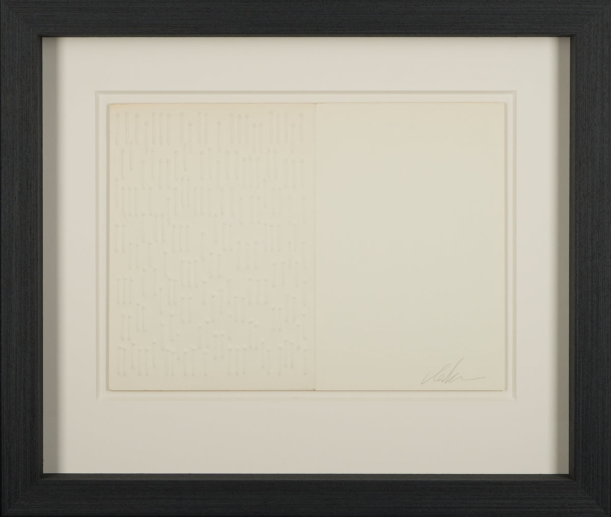 Günther Uecker - Unique Set of 5 Prägedruck (Embossing )