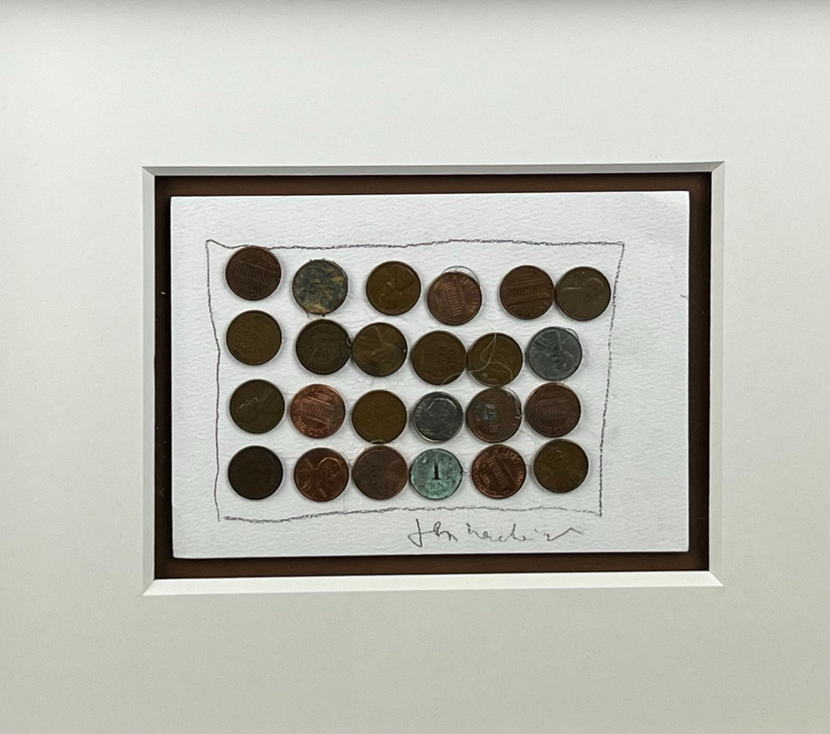 Jan Henderikse - Original drawing Coins