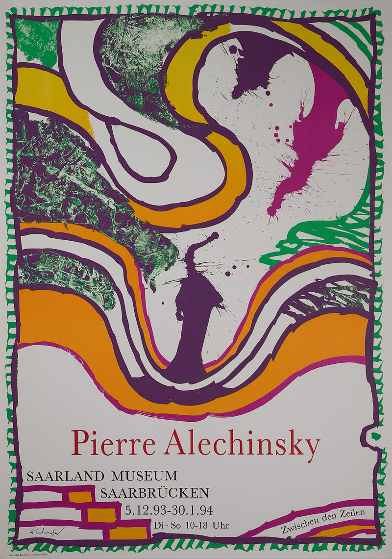 Pierre Alechinsky - Signed Exhibition Poster