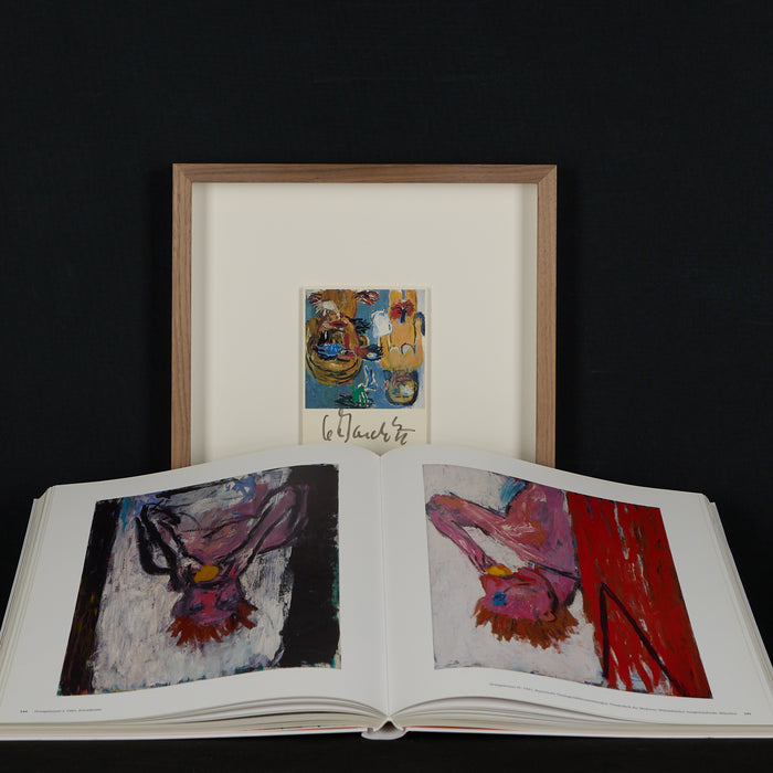 George Baselitz  : Signed Art Card with Art Book