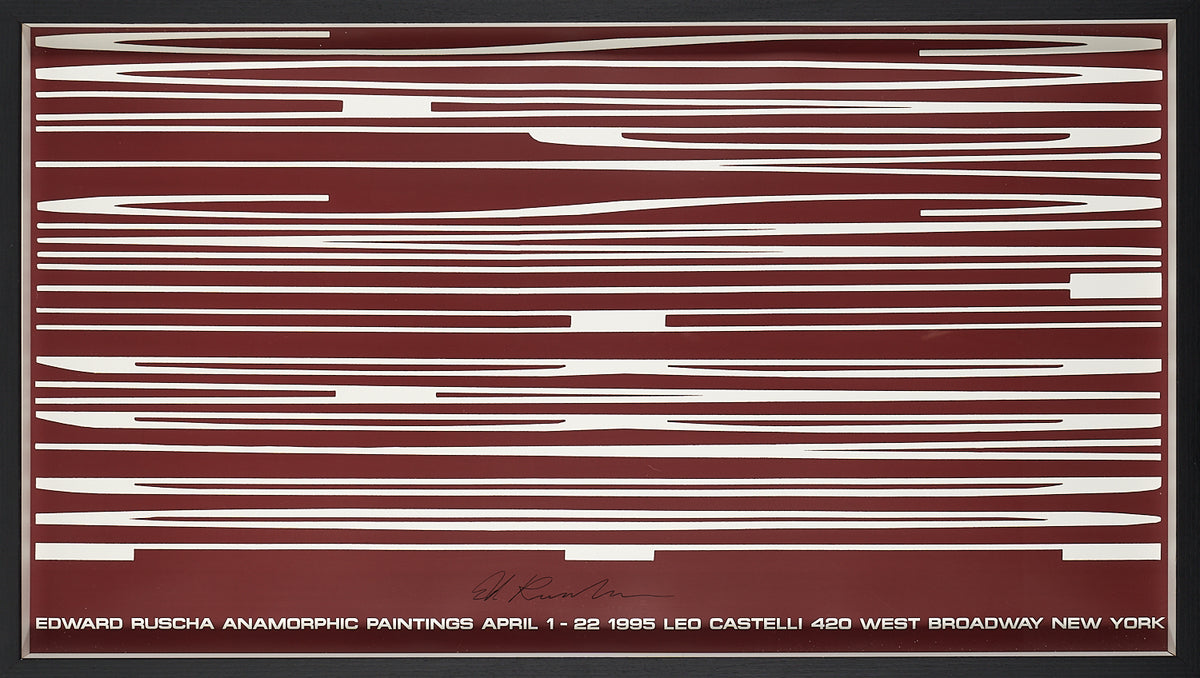 Edward Ruscha - Anamorphic Paintings