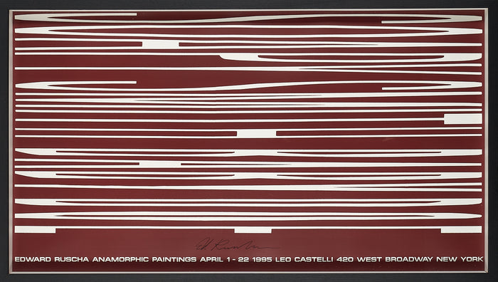 Edward Ruscha - Anamorphic Paintings