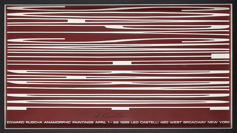 Edward Ruscha - Anamorphic Paintings