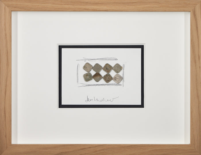 Jan Henderikse - Original drawing with Coins