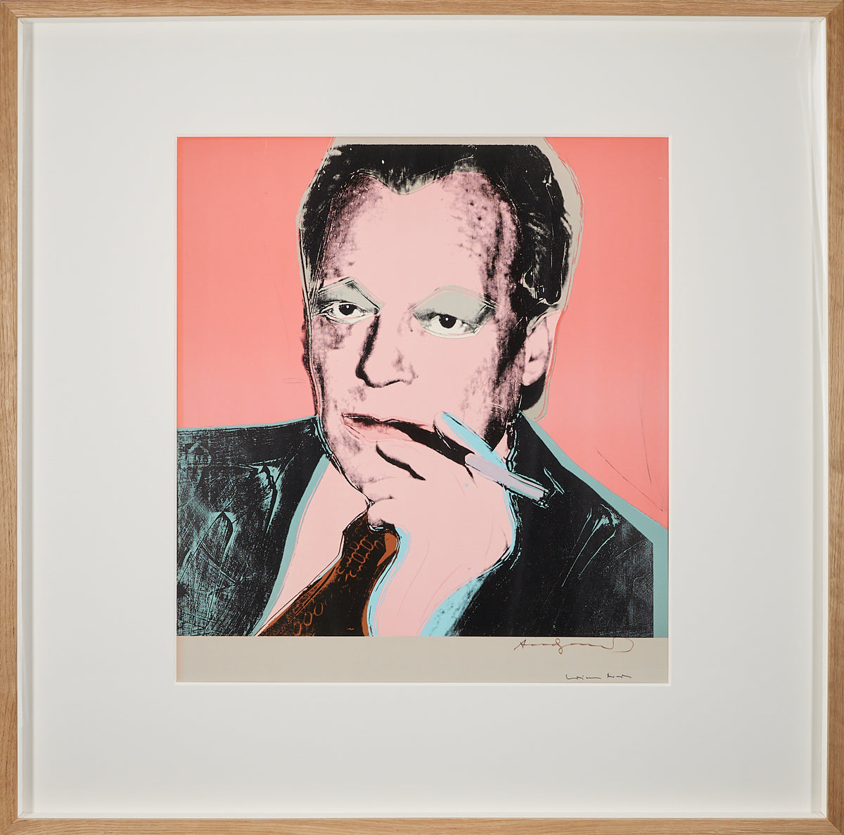 Andy Warhol - Signed Portrait of Willy Brandt