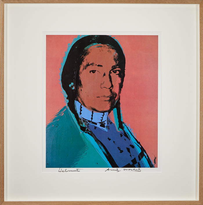 Andy Warhol - Signed Portrait of Russell Means