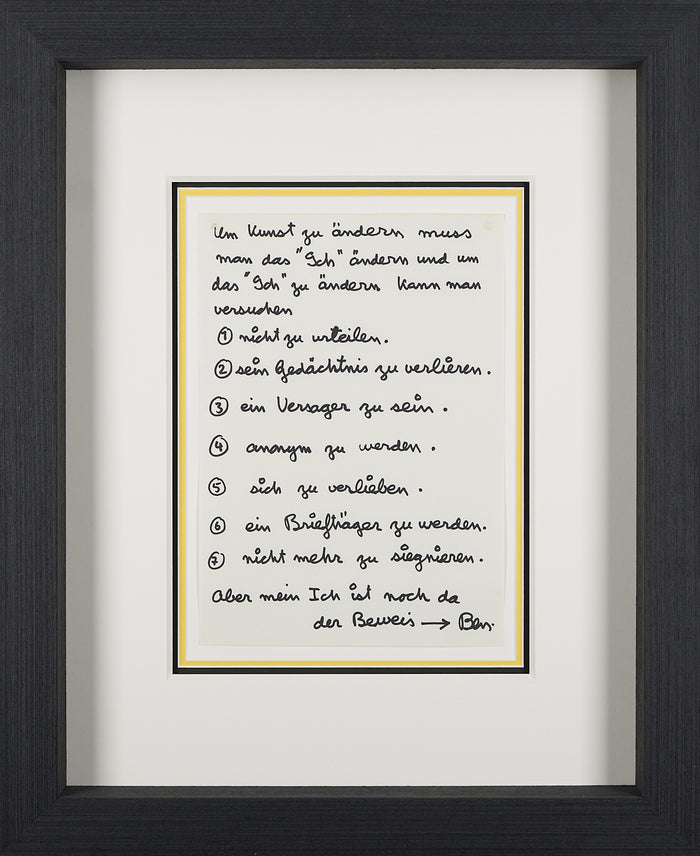 Ben Vautier - Um Kunst zu ändern muss man das “Ich” ändern