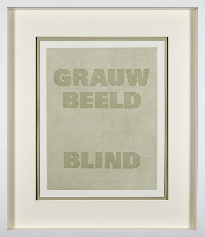 Rémy Zaugg -  GRAUW BEELD BLIND