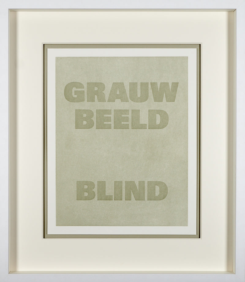 Rémy Zaugg -  GRAUW BEELD BLIND