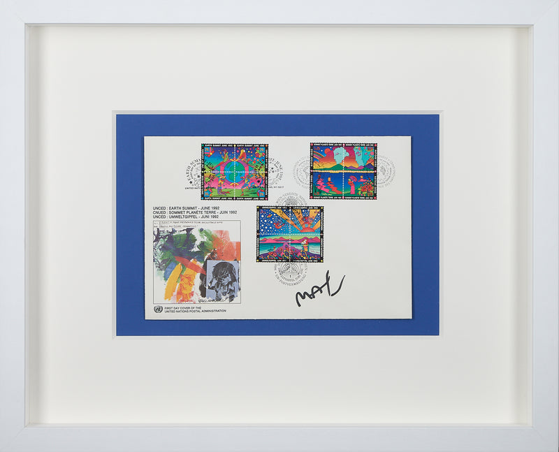 Peter Max -  Earth Summit FDC
