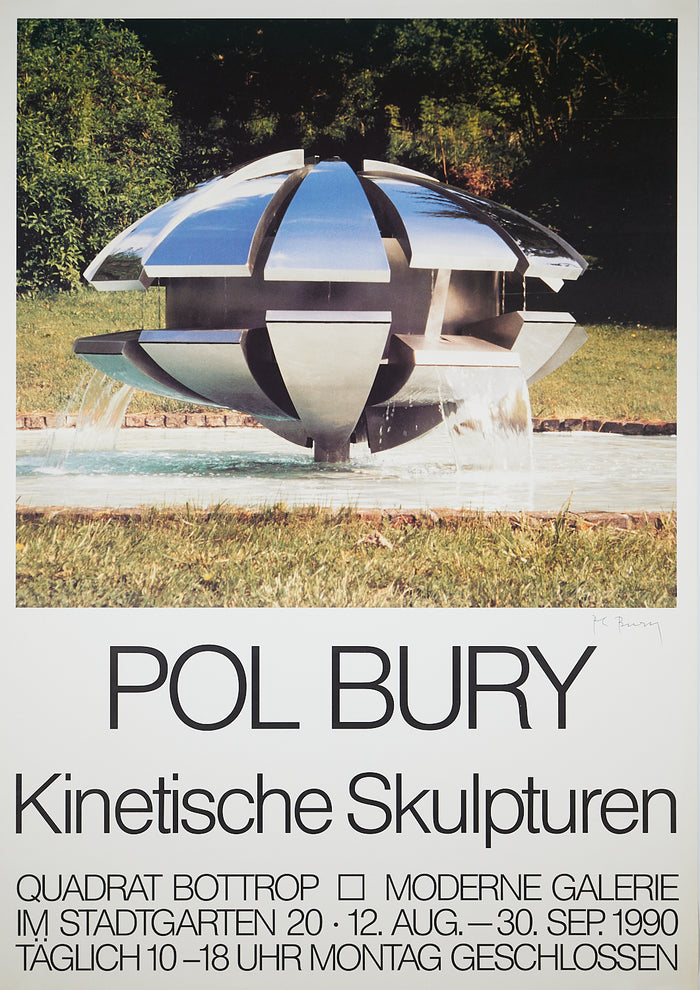Pol Bury – Signed Exhibition Poster