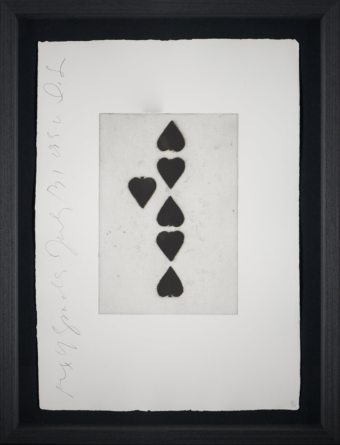 Donald Sultan - Six of Spades