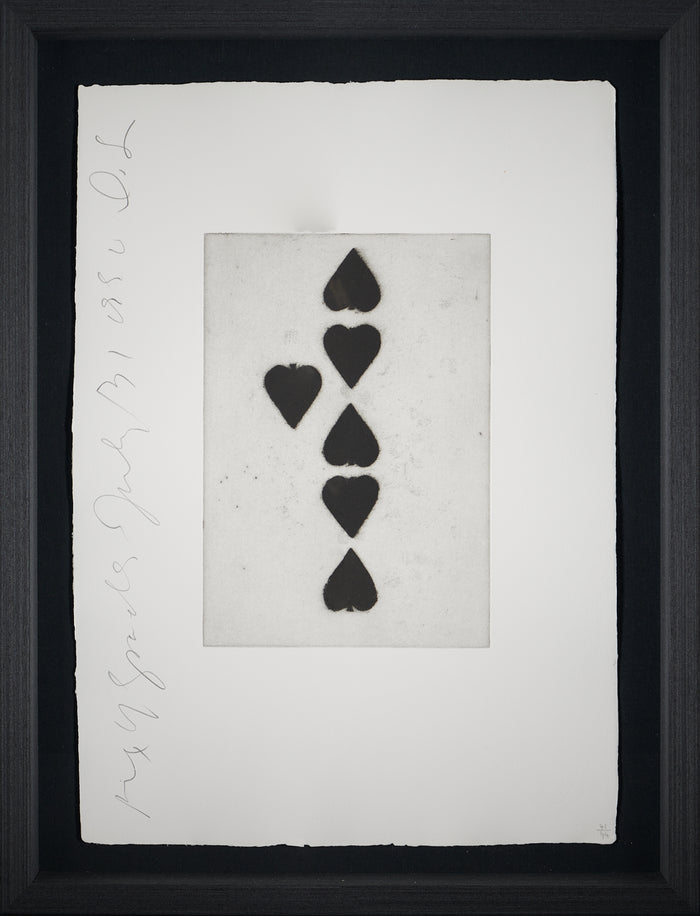 Donald Sultan - Six of Spades